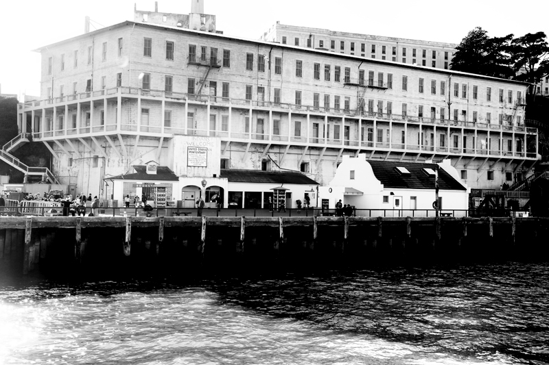 View from the ferry to Alcatraz