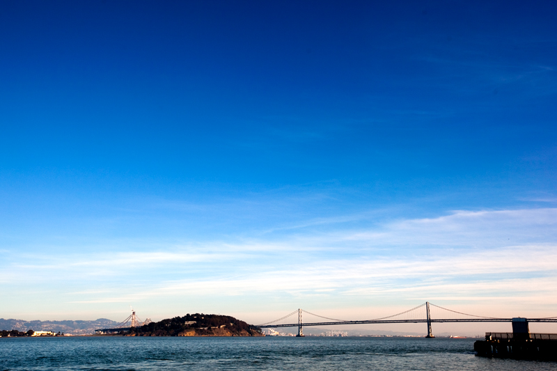 View from the ferry to Alcatraz