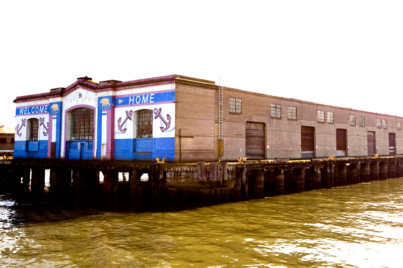 View from the ferry to Alcatraz