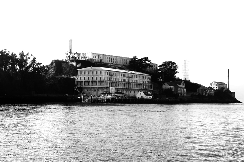 View from the ferry to Alcatraz