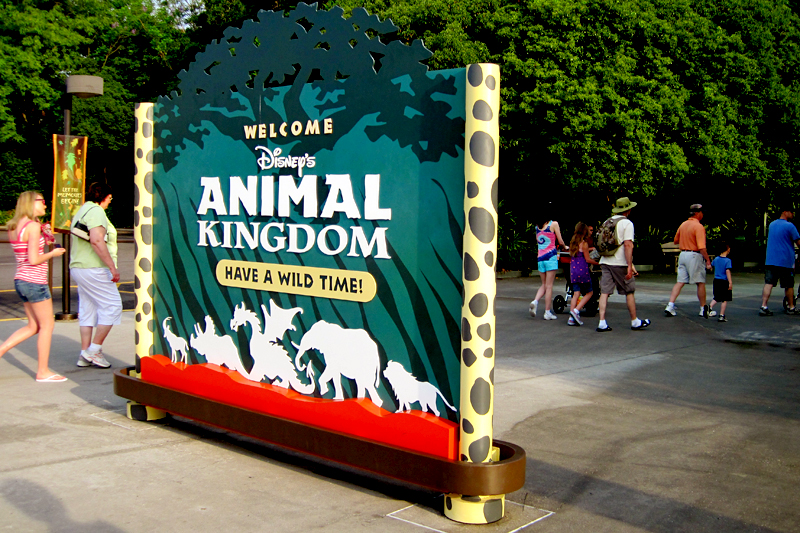 Entrance to Animal Kingdom in Orlando, FL.  Brownie Bites - Travels & Experiences of Matt & Erin Browne