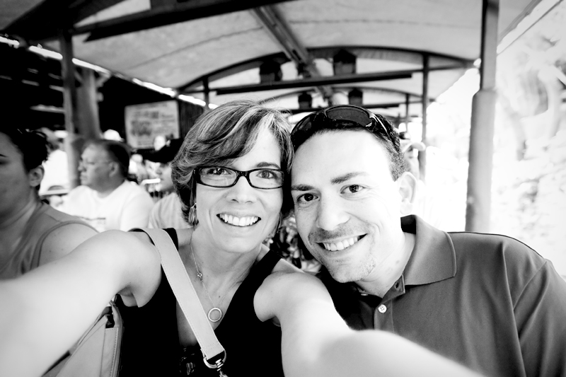 Matt & Erin waiting to begin the Kilimanjaro Safari.  Brownie Bites - Travels & Experiences of Matt & Erin Browne