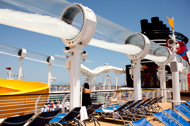 Aqua Duck water slide on the Disney Dream