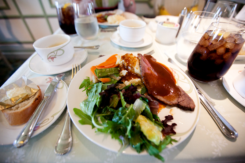 Lunch buffet at Enchanted Garden on the Disney Dream