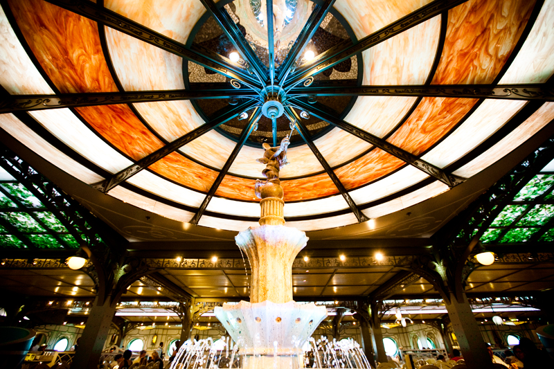 Lunch buffet at Enchanted Garden on the Disney Dream