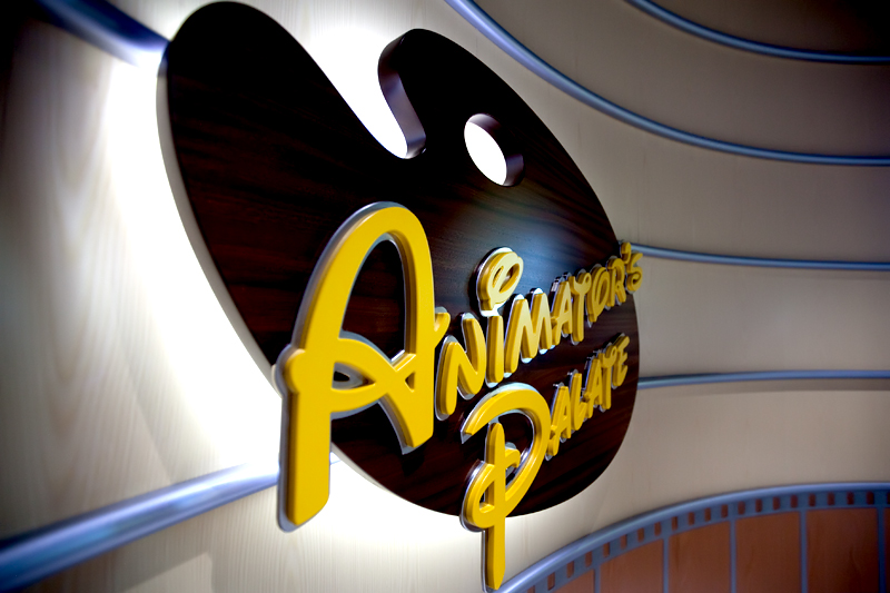 Animator's Palate sign on the Disney Dream