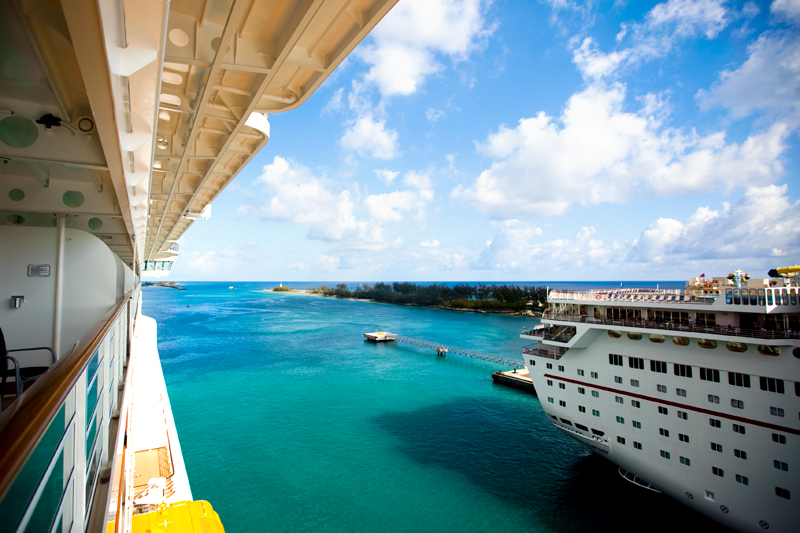 View from Disney Cruise Balcony at Nassau