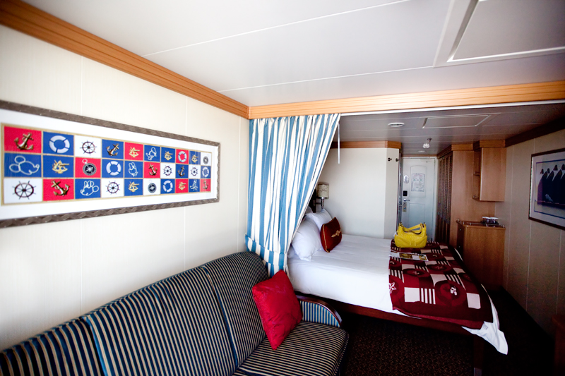 Stateroom aboard the Disney Dream