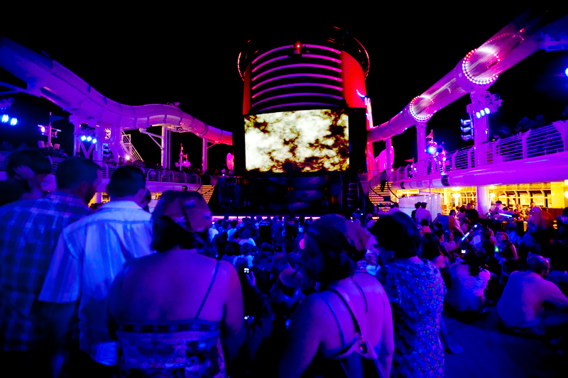 Pirates Fireworks Show on Pool Deck on the Disney Dream