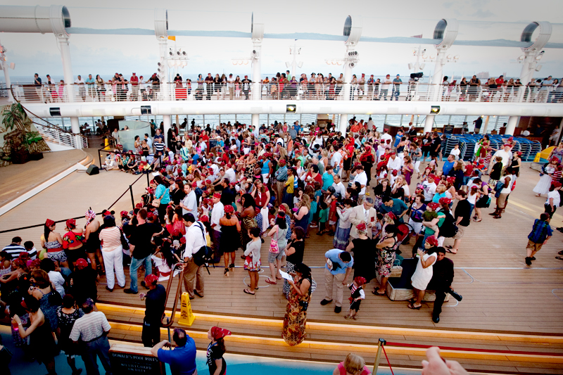 Pirate Club Show on Pool Deck on the Disney Dream