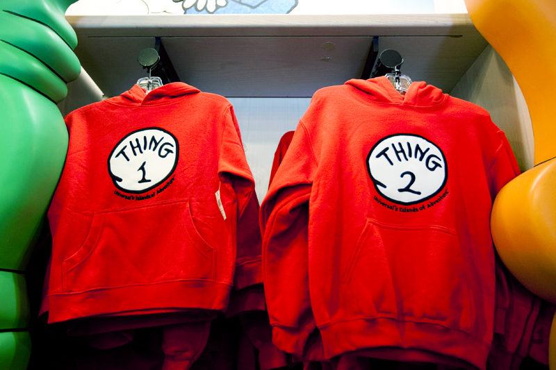 Thing 1 and Thing 2 shirts - Seuss Landing in Islands of Adventure