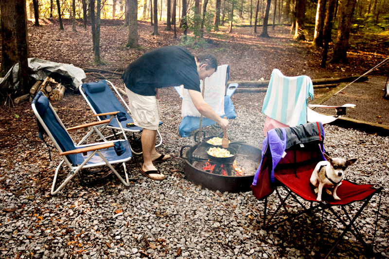 Elkmont Campground in the Smoky Mountains of Tennessee