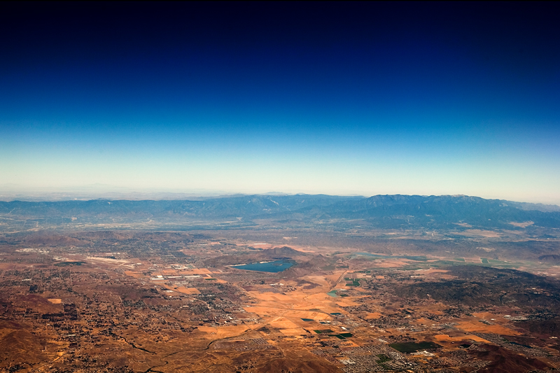 Cruising over Southern California in A Boeing 737.