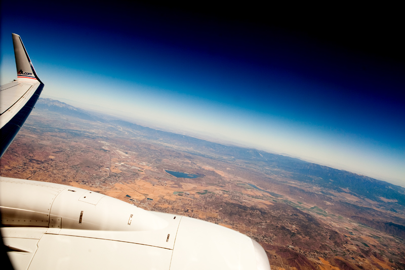 Cruising over Southern California in A Boeing 737.