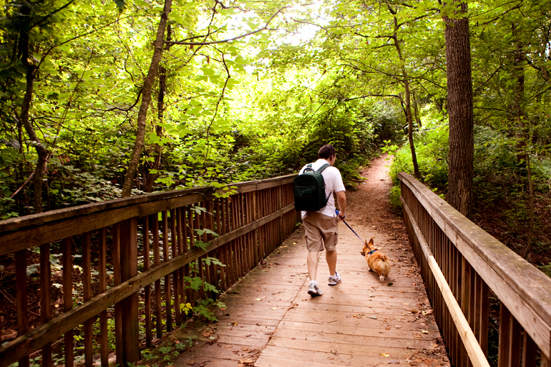 Matt & Dexter at Ijams Nature Center