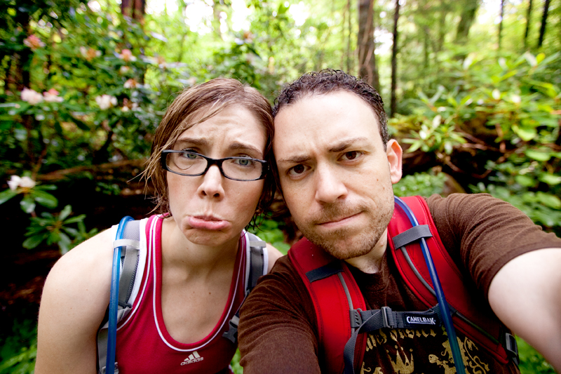 Caught in a thunderstorm on Ramsey Cascades Trail