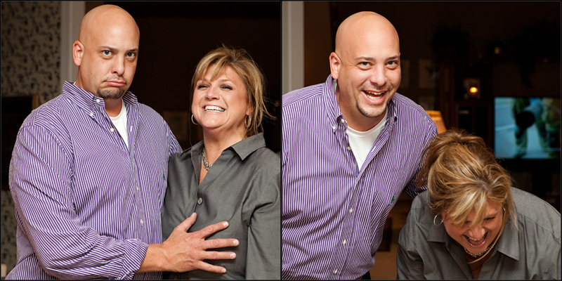 Photos of family at Thanksgiving dinner