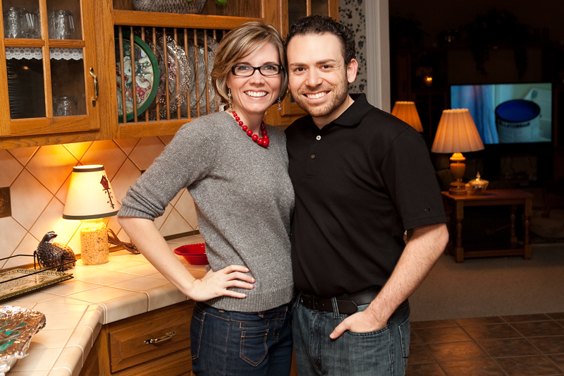 Photos of family at Thanksgiving dinner