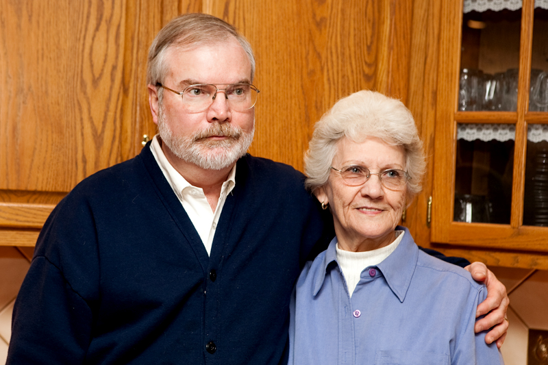 Photos of family at Thanksgiving dinner