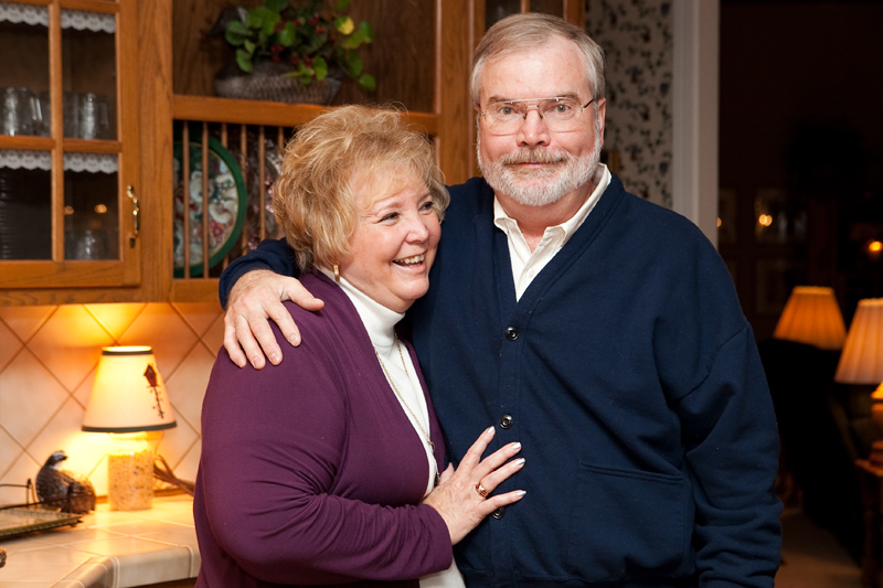 Photos of family at Thanksgiving dinner