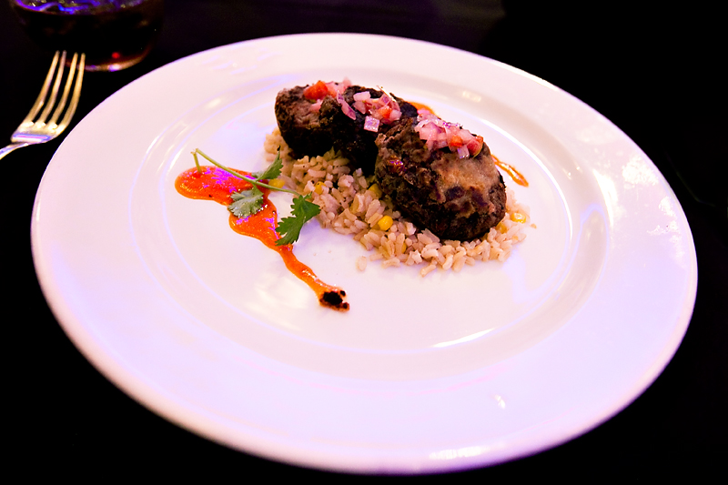 Black Bean Chipotle Cakes at Animator's Palate