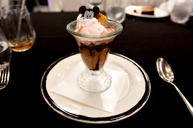 Ice cream sundae at Animator's Palate