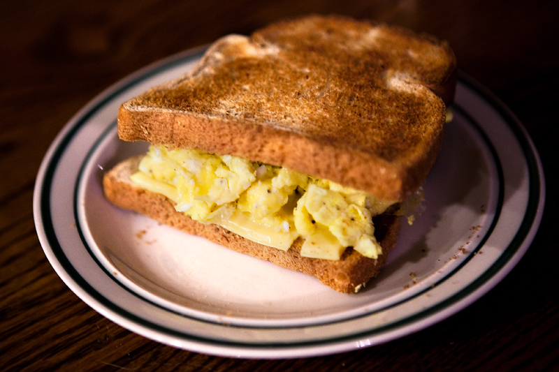 Pre-hike Egg Sandwich