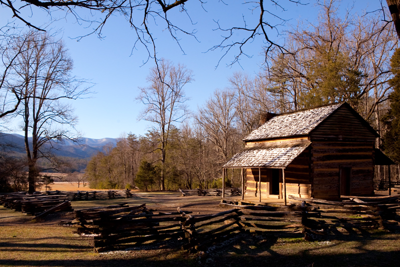 Rich Mountain Loop Trail in the winter - Cades Cove in the Smoky Mountains