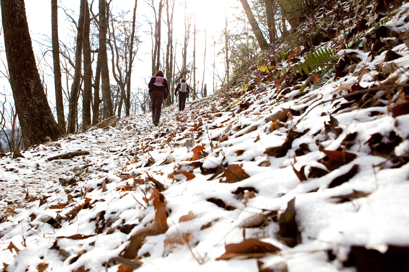 Rich Mountain Loop Trail in the winter - Cades Cove in the Smoky Mountains