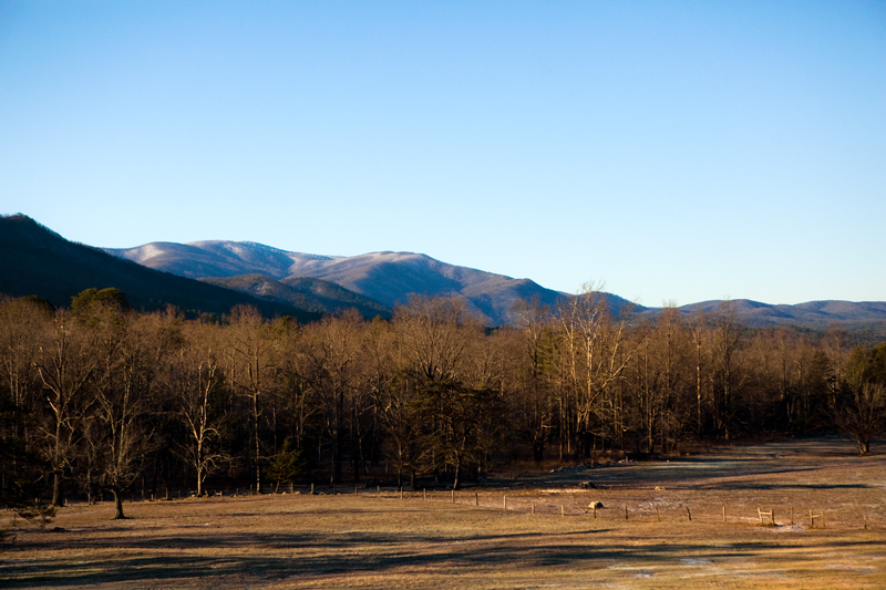 Rich Mountain Loop Trail in the winter - Cades Cove in the Smoky Mountains