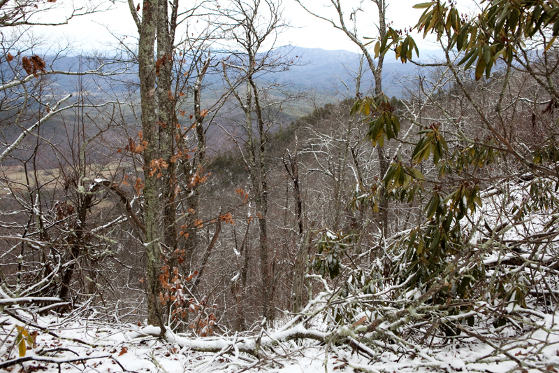 Rich Mountain Loop Trail in the winter - Cades Cove in the Smoky Mountains