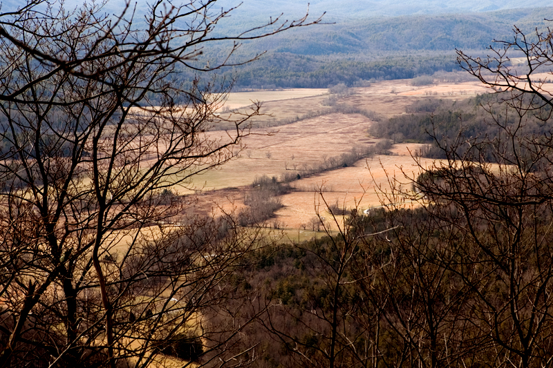 Rich Mountain Loop Trail in the winter - Cades Cove in the Smoky Mountains