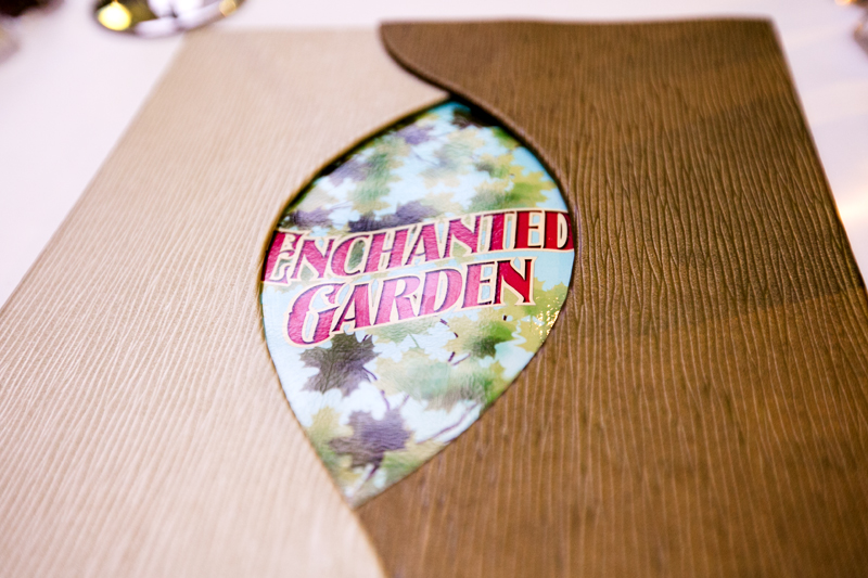 Enchanted Garden dinner menu