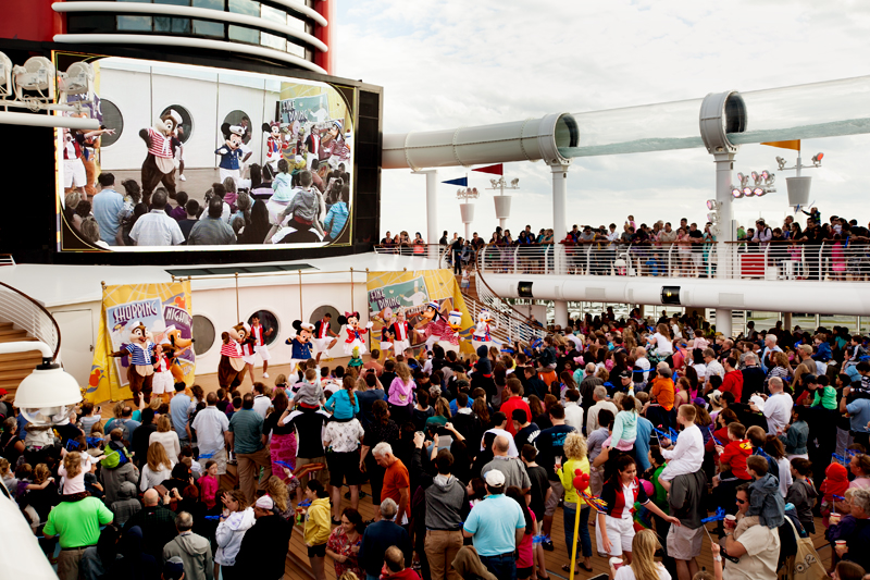 Sailing Away party on the Disney Fantasy Cruise