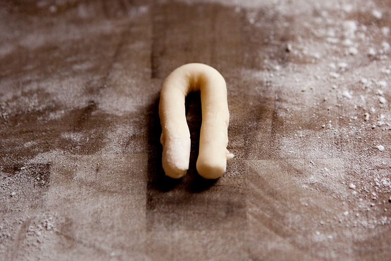 hand-shaped greek easter cookies