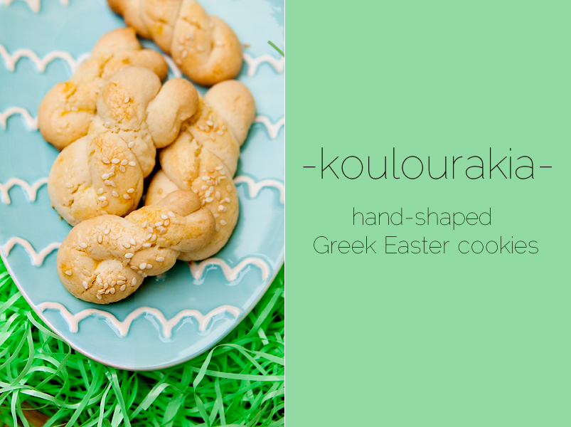 hand-shaped greek easter cookies