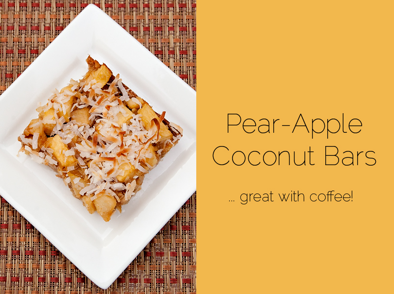 Pear Apple Coconut Bars