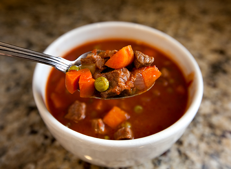 Homemade vegetable beef stew