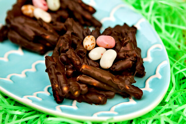 No Bake Bird Nest Cookies For Easter Brownie Bites Blog