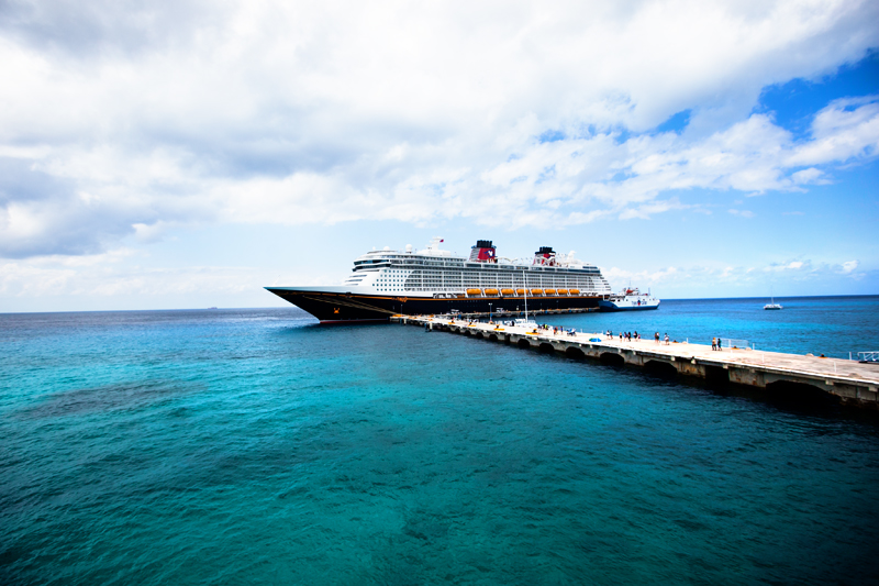 disney fantasy ship docked at cozumel