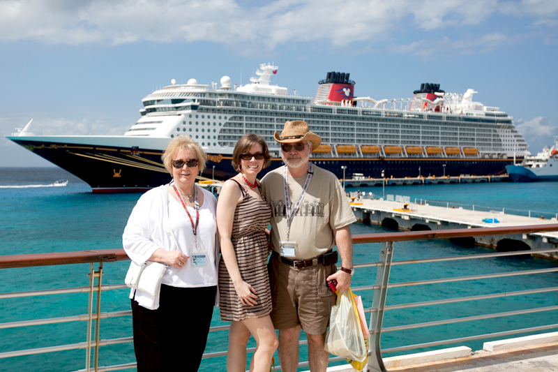 family photo in cozumel