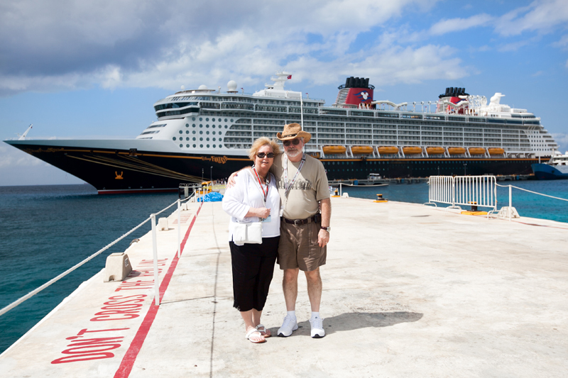 family photo in cozumel