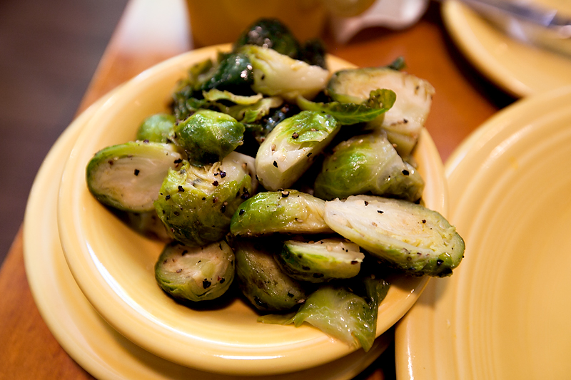 brown butter brussels sprouts from tupelo honey cafe