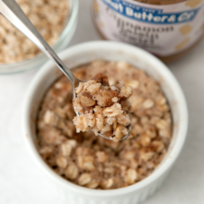 Peanut Butter Cinnamon Oatmeal Mug Cake-image