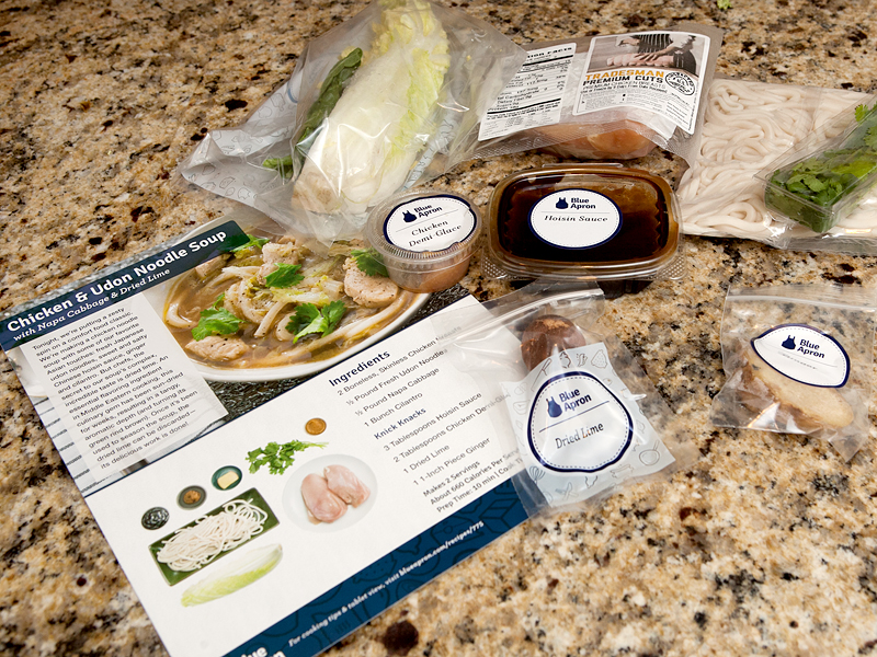 Blue Apron Meal Delivery - Chicken and Udon Soup