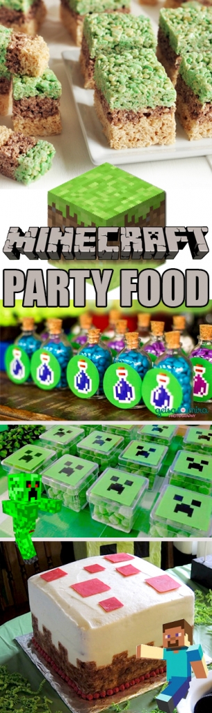 Minecraft party ideas galore! Everything you need to know to figure out how to throw a Minecraft party! Minecraft cakes, creeper cookies, minecraft cupcakes, treat and food table ideas, and more!