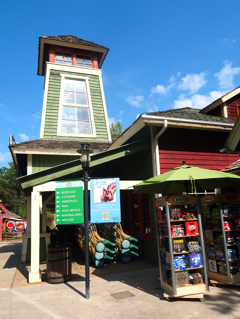 Stone Mountain Park review - our day at the park with our toddler and baby riding the train, seeing the dinosaurs, and enjoying the sunshine.