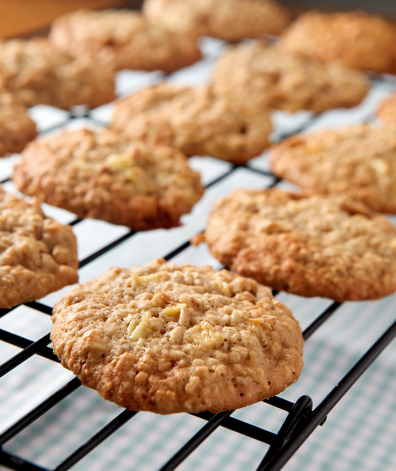 These are sooo soft and chewy! Caramel apple oatmeal cookies great for fall or anytime, really.