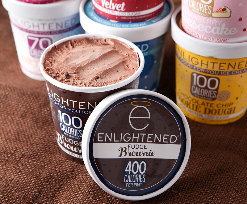 Enlightened low calorie ice cream