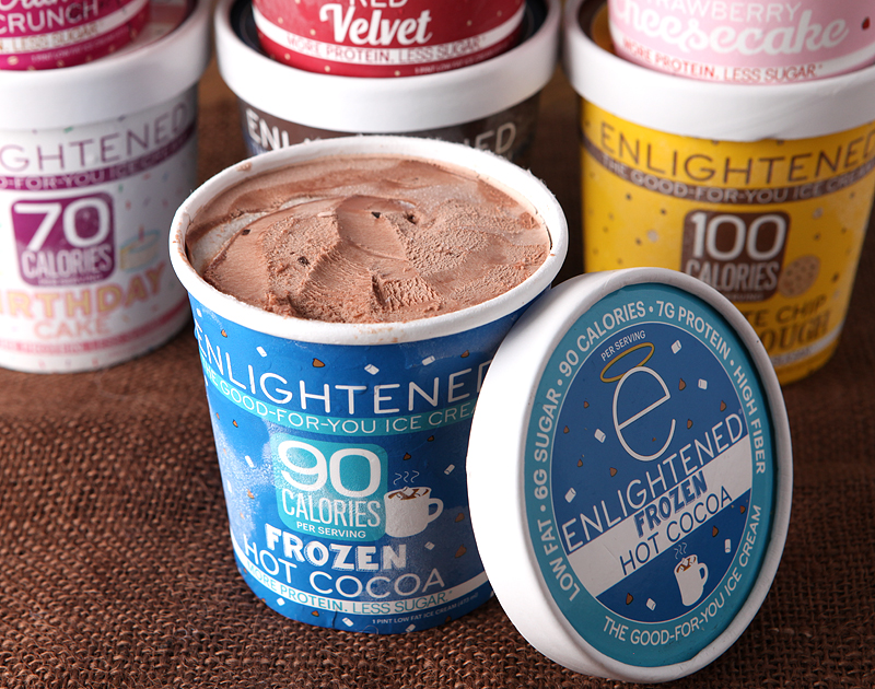 Enlightened low calorie ice cream